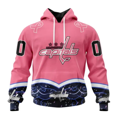 NHL Washington Capitals, Specialized Unisex For Hockey Fights Cancer,QTNHL080524A2812