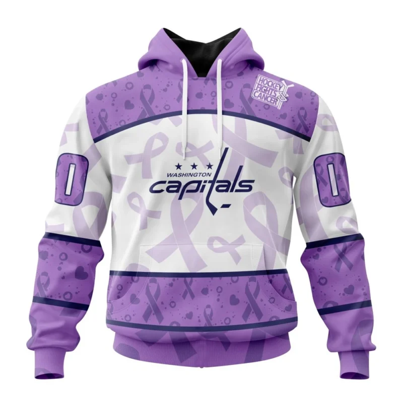 NHL Washington Capitals Special Lavender Fight Cancer,QTNHL080524A340