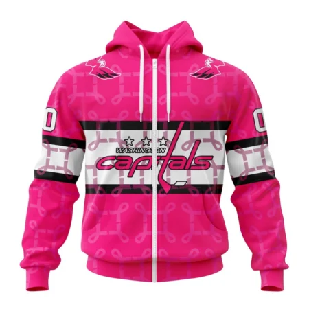 NHL Washington Capitals, Specialized Design I Pink I Can, In October We Wear Pink Breast Cancer,QTNHL 080524B3607