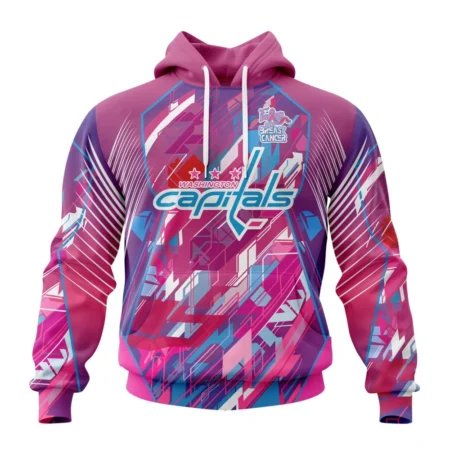 NHL Washington Capitals, Specialized Design I Pink I Can, Fearless Again Breast Cancer,QTNHL080524A389