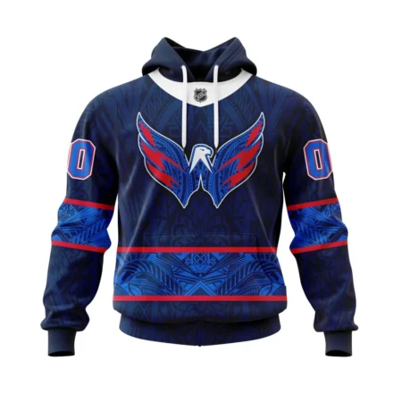 Washington Capitals, Specialized Native With Samoa Culture ,QTNHL080524A3957