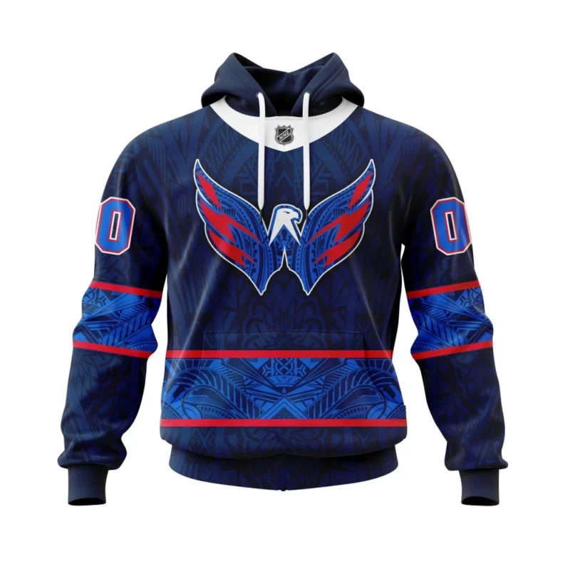 Washington Capitals, Specialized Native With Samoa Culture ,QTNHL080524A3957