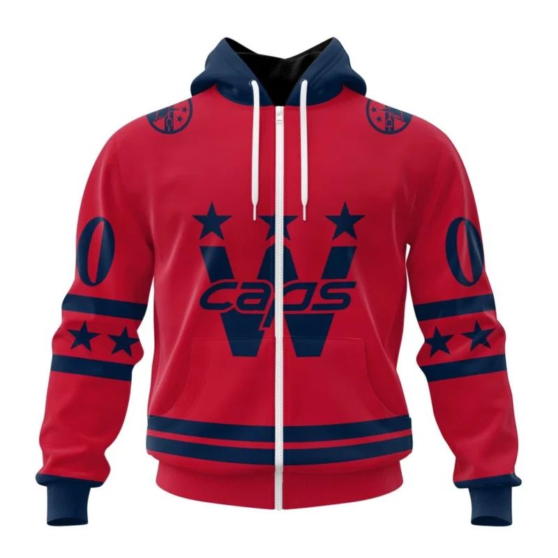 NHL Personalized Name And Number, Washington Capitals Special Two-Tone Design,QTNHL Personalized Name And Number,080524B442