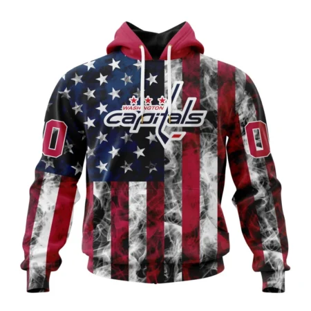 NHL Washington Capitals Special Design For Independence Day The Fourth Of July,QTNHL080524A474