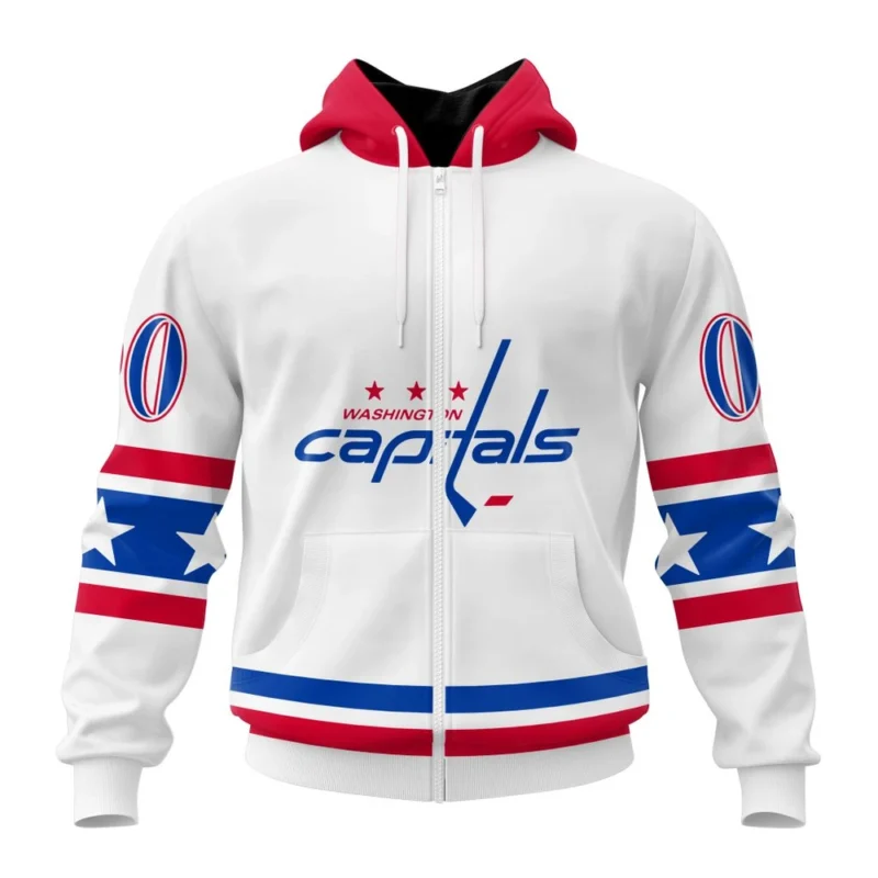 NHL Personalized Name And Number, Washington Capitals Special Whiteout Design,QTNHL Personalized Name And Number,080524B552