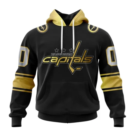 NHL Washington Capitals Special Black And Gold Design,QTNHL080524A756