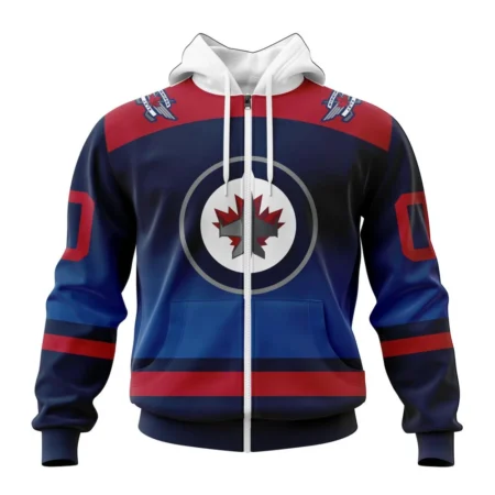 NHL Personalized Name And Number, Winnipeg Jets Personalize Gradient Series Concept,QTNHL Personalized Name And Number,080524B1335