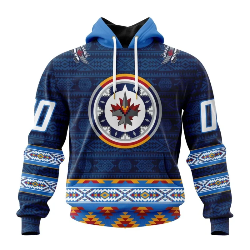 NHL Winnipeg Jets Special Design With Native Pattern,QTNHL080524A1391