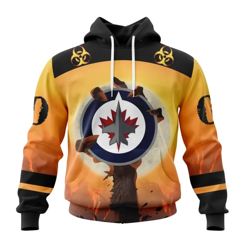 NHL Winnipeg Jets Special Zombie Design For Halloween,QTNHL080524A1923