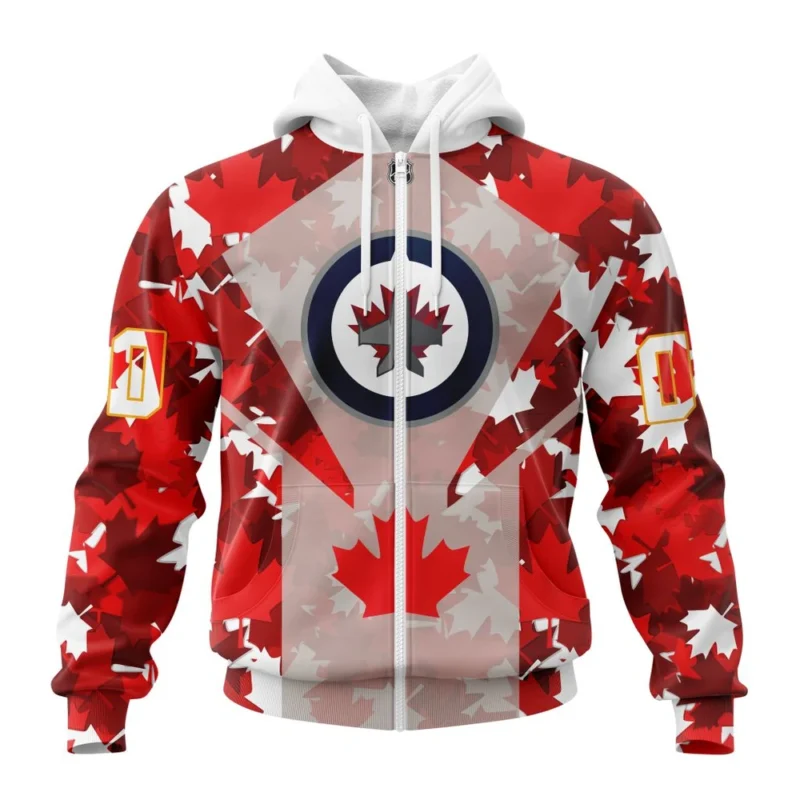 Winnipeg Jets, Special Concept For Canada Day,QTNHL Personalized Name And Number,080524B2142