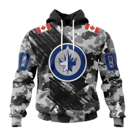 NHL Winnipeg Jets Special Camo Armed Forces Design,QTNHL080524A2162