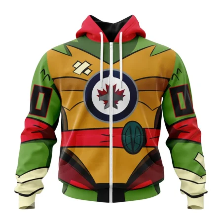 NHL Personalized Name And Number, Winnipeg Jets Special Teenage Mutant Ninja Turtles Design,QTNHL Personalized Name And Number,080524B2257