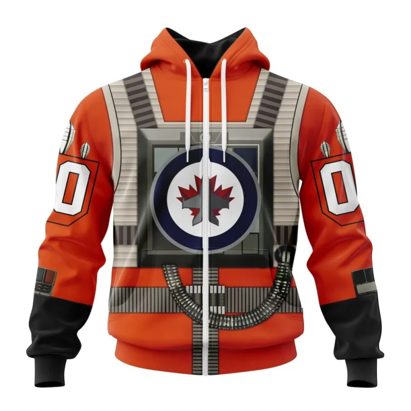 NHL Personalized Name And Number, Winnipeg Jets Star Wars Rebel Pilot Design,QTNHL Personalized Name And Number,080524B2316