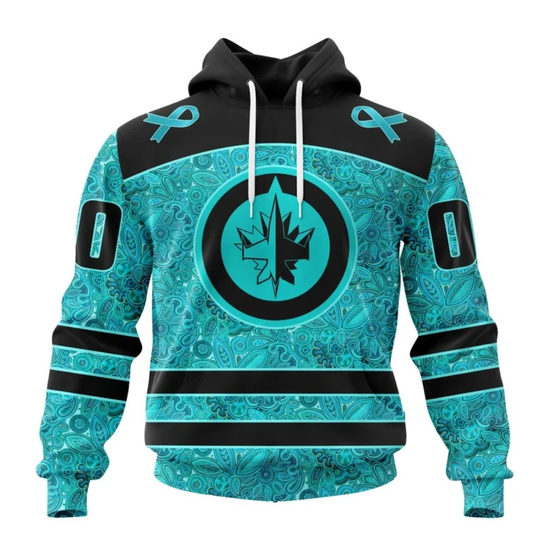 NHL Winnipeg Jets Special Design Fight Ovarian Cancer,QTNHL080524A2404