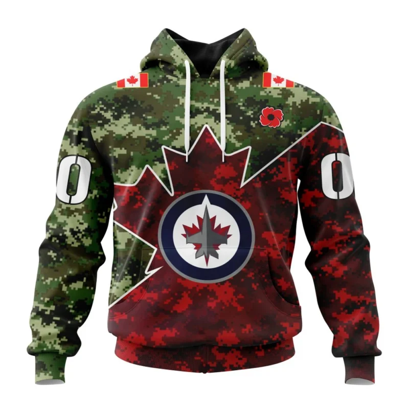 NHL Winnipeg Jets Special Design For Remembrance Day,QTNHL080524A2754