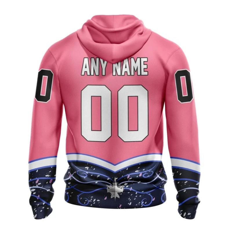 NHL Personalized Name And Number, Winnipeg Jets, Specialized Unisex For Hockey Fights Cancer,QTNHL Personalized Name And Number,080524B2811