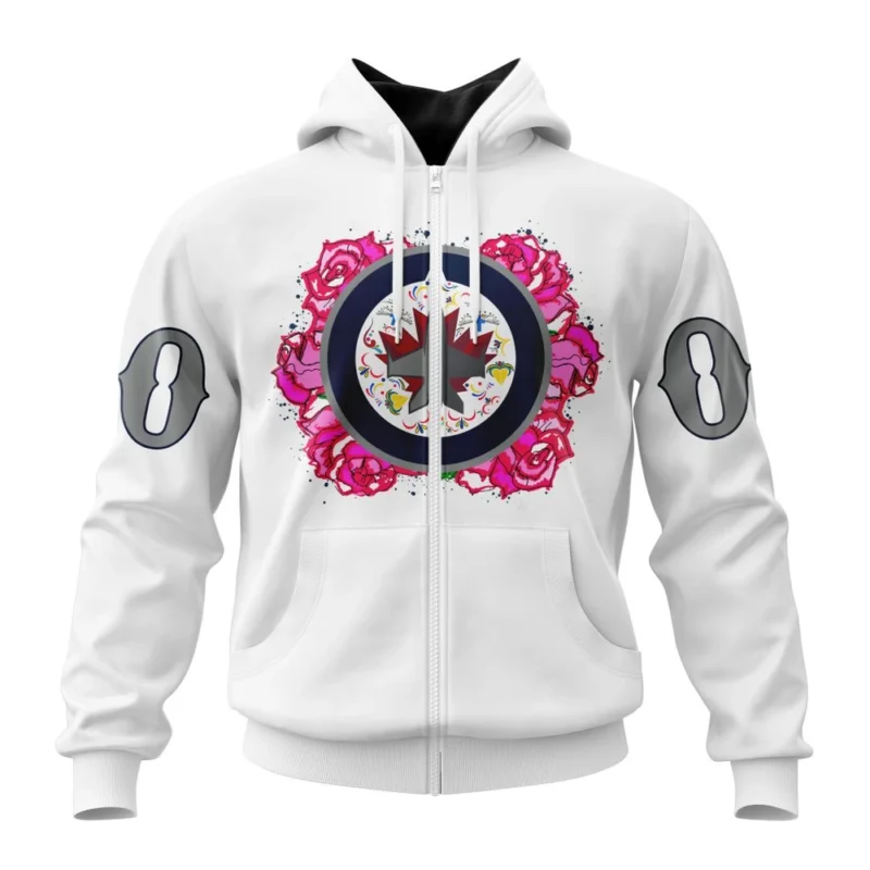 NHL Winnipeg Jets, Specialized Unisex Kits Dia De Muertos,QTNHL 080524B2844