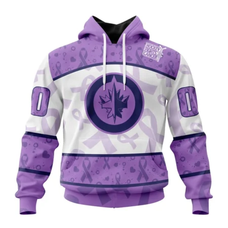 NHL Winnipeg Jets Special Lavender Fight Cancer,QTNHL080524A3094