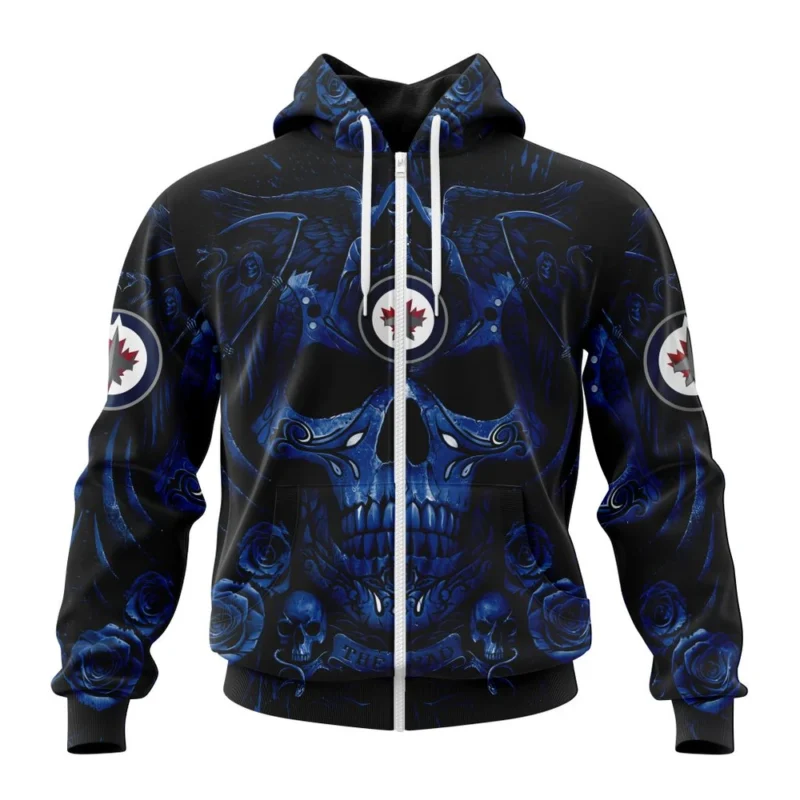 NHL Winnipeg Jets Special Design With Skull Art,QTNHL 080524B3115