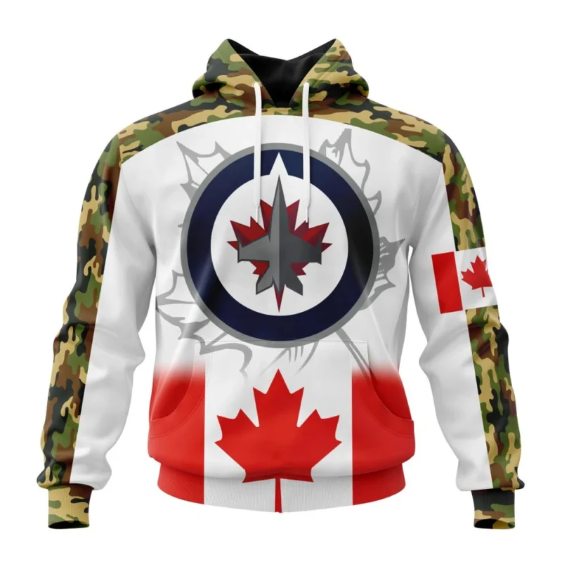 NHL Winnipeg Jets, Specialized Design With Our Canada Flag,QTNHL080524A3430