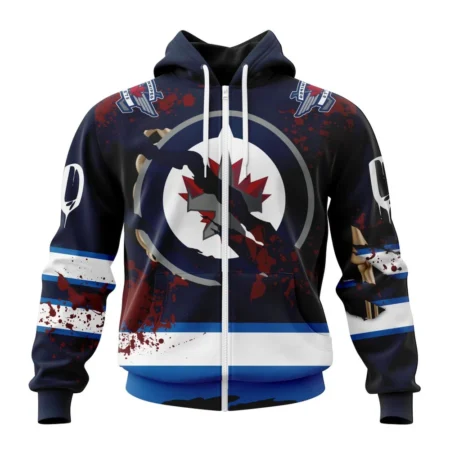 NHL Winnipeg Jets, Specialized Design Jersey With Your Ribs For Halloween,QTNHL 080524B3491