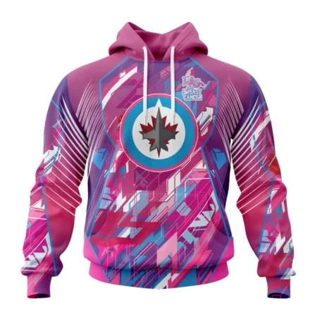 NHL Winnipeg Jets, Specialized Design I Pink I Can, Fearless Again Breast Cancer,QTNHL080524A3551