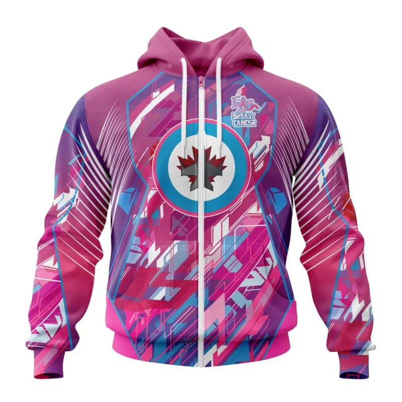 NHL Winnipeg Jets, Specialized Design I Pink I Can, Fearless Again Breast Cancer,QTNHL 080524B3551