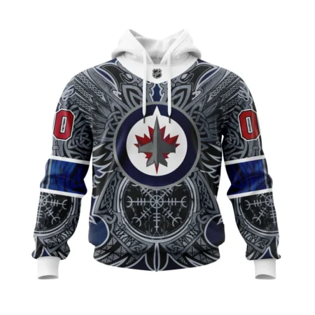 Winnipeg Jets , Specialized Norse Viking Symbols,QTNHL080524A3960