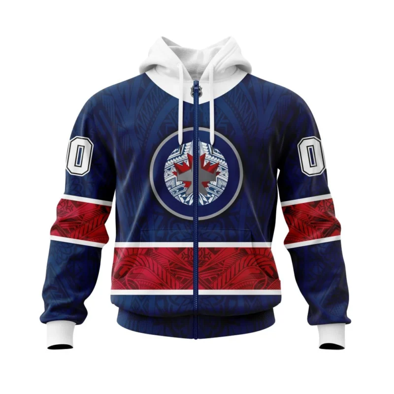 Winnipeg Jets, Specialized Native With Samoa Culture ,QTNHL 080524B3961