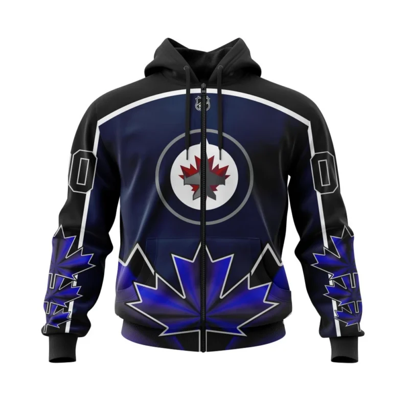 Winnipeg Jets, With Beloved Canada Maple Leafs ,QTNHL 080524B3963