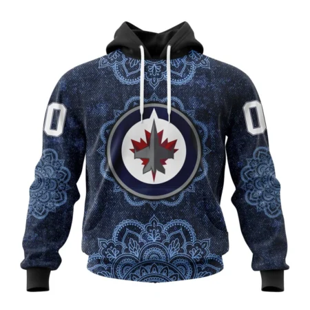 NHL Winnipeg Jets, Specialized Mandala Style,QTNHL080524A4038