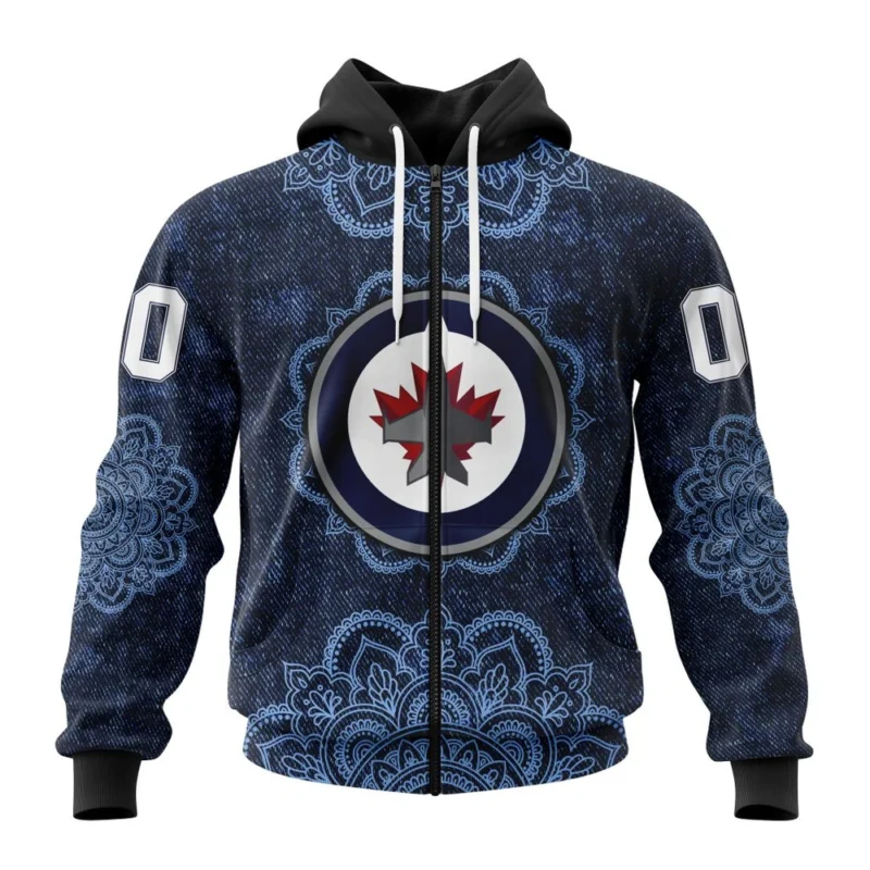 NHL Winnipeg Jets, Specialized Mandala Style,QTNHL 080524B4038