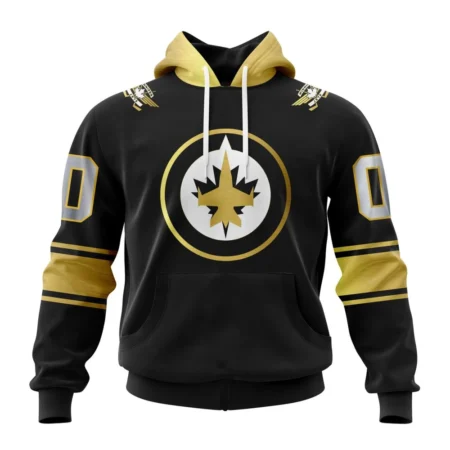 NHL Winnipeg Jets Special Black And Gold Design,QTNHL080524A755