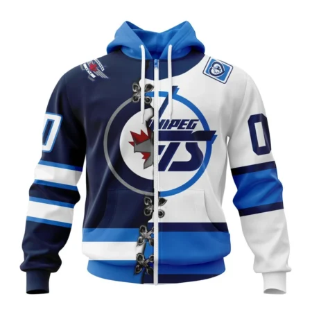 NHL Personalized Name And Number, Winnipeg Jets Special Home Mix Reverse Retro Personalized Kits,QTNHL Personalized Name And Number,080524B917