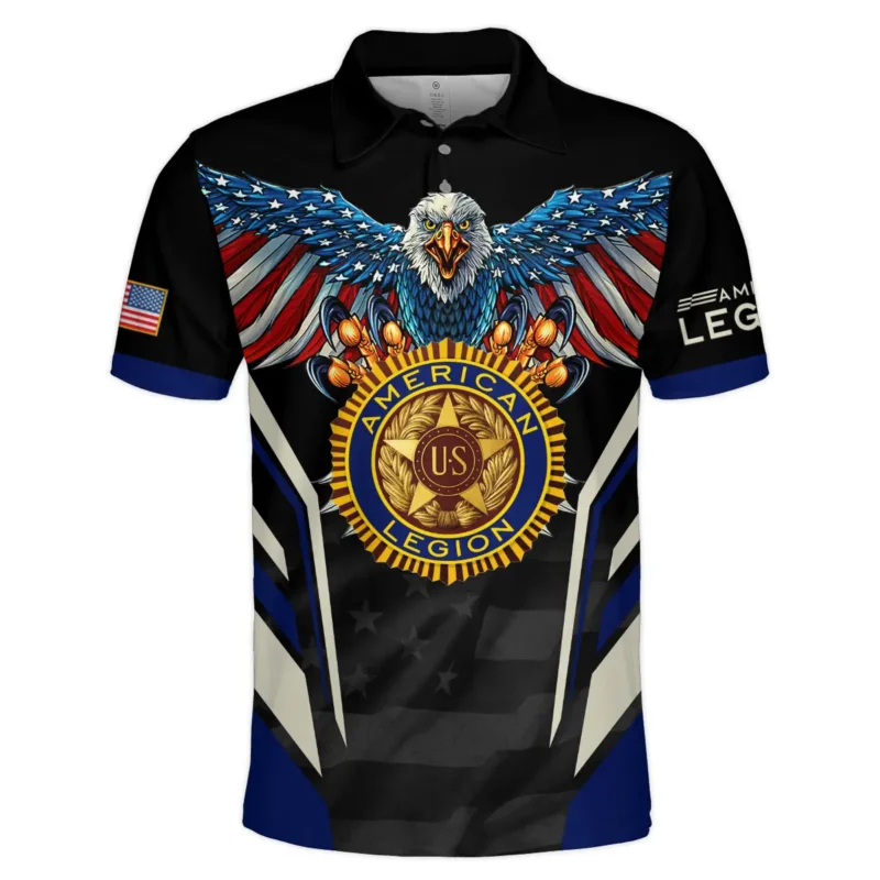 Eagle And American Legion United States Veteran All Over Prints BLVET24924A1PL - Polo Shirt