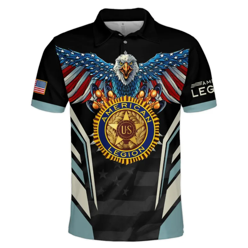 Eagle And American Legion United States Veteran All Over Prints BLVET24924A5PL - Polo Shirt