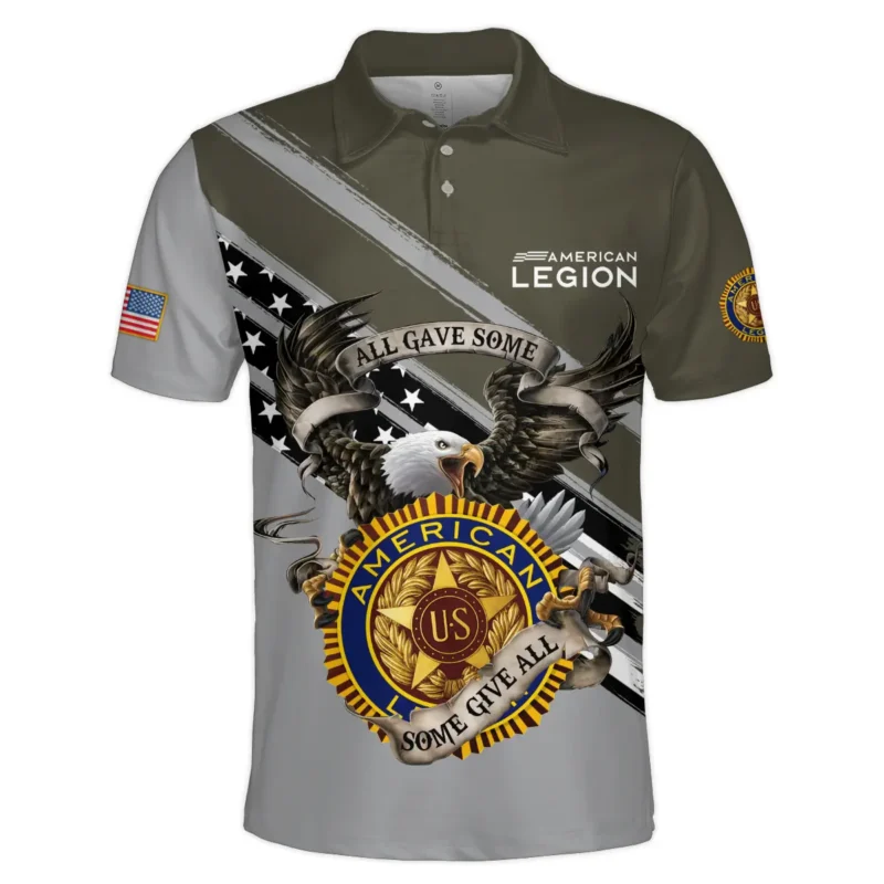 All Gave Some Some Gave All American Legion United States Veteran All Over Prints BLVET24924B4PL - Polo Shirt