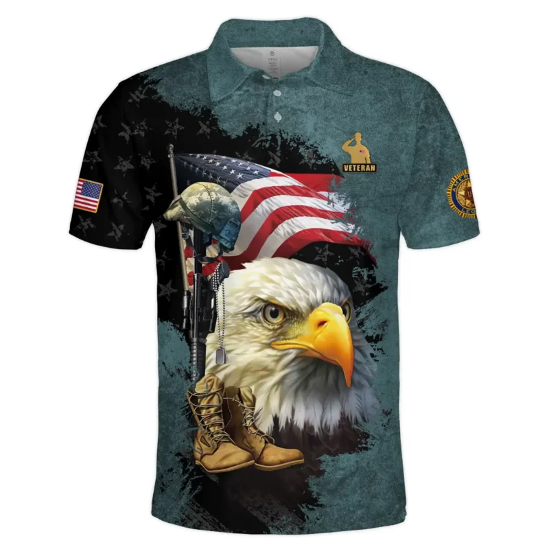 Eagle Helmet Boots American Legion United States Veteran All Over Prints BLVET24924E5PL - Polo Shirt