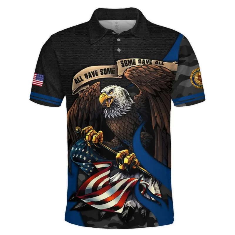 All Gave Some Some Gave All American Legion United States Veteran All Over Prints BLVET24924F1PL - Polo Shirt