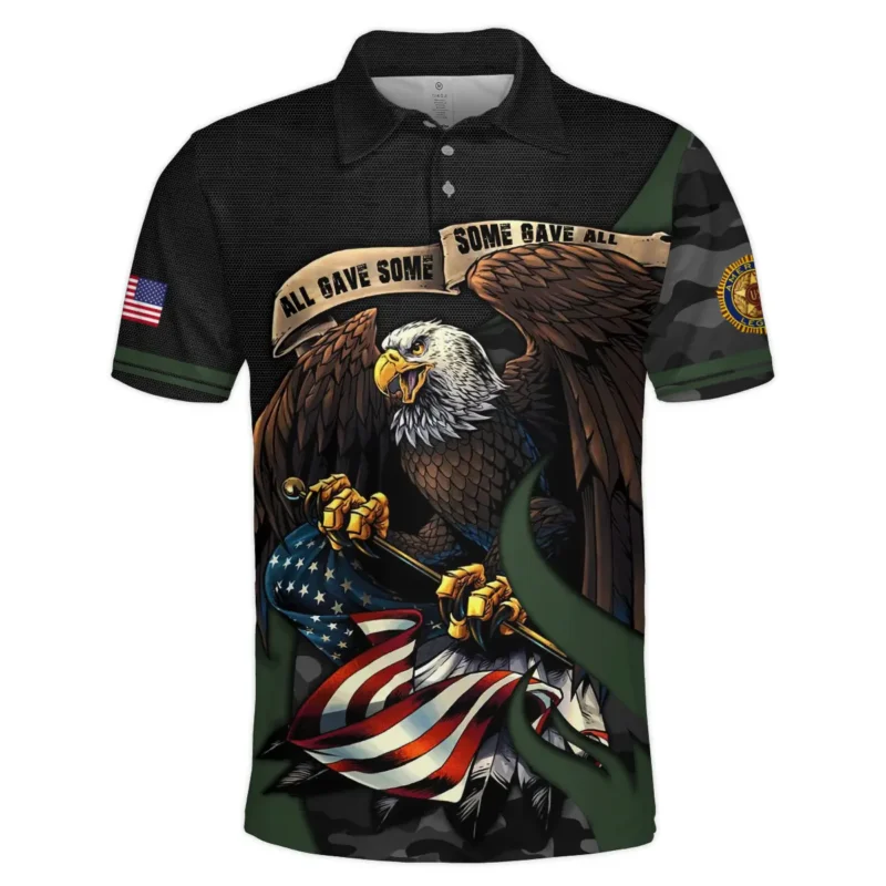 All Gave Some Some Gave All American Legion United States Veteran All Over Prints BLVET24924F3PL - Polo Shirt