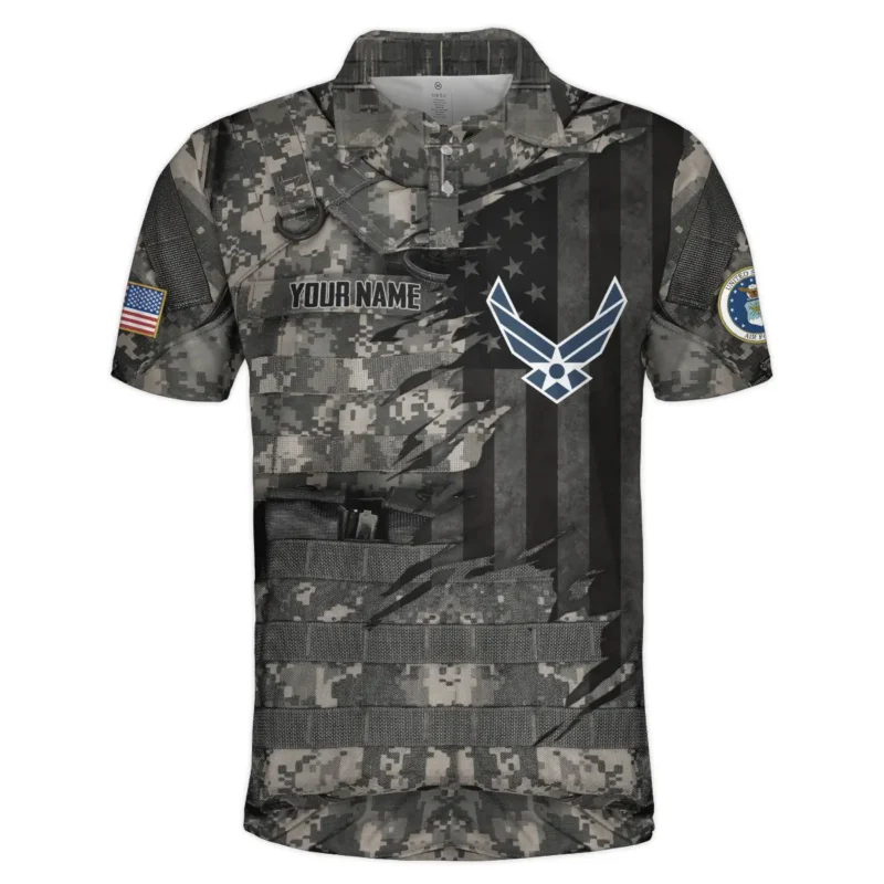 Uniform Camo Pattern U.S. Air Force All Over Prints BLVTR18924A2AFPL - Polo Shirt