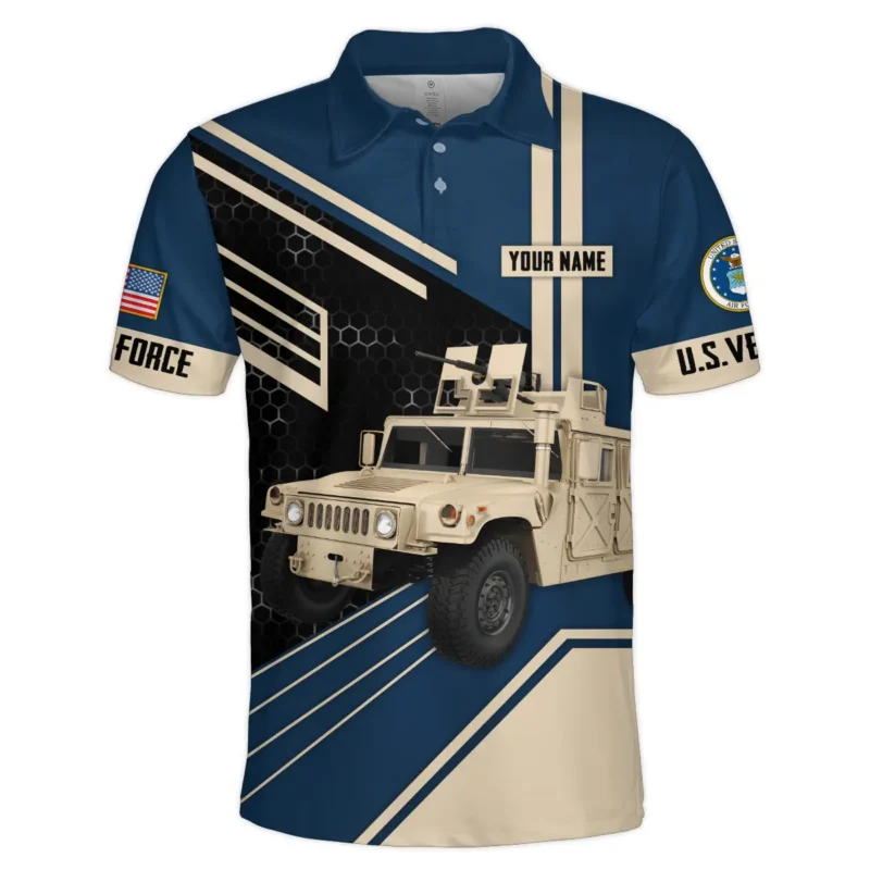 Military Trucks U.S. Air Force All Over Prints BLVTR19924A1AFPL - Polo Shirt