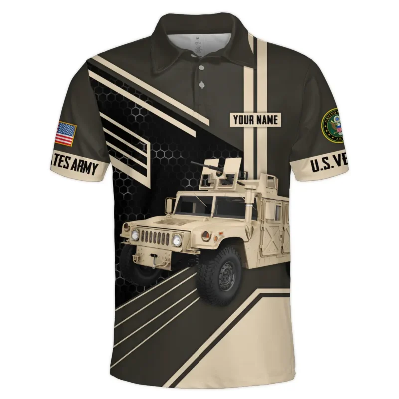 Military Trucks U.S. Army All Over Prints BLVTR19924A1AMPL - Polo Shirt