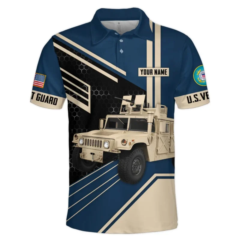 Military Trucks U.S. Coast Guard All Over Prints BLVTR19924A1CGPL - Polo Shirt