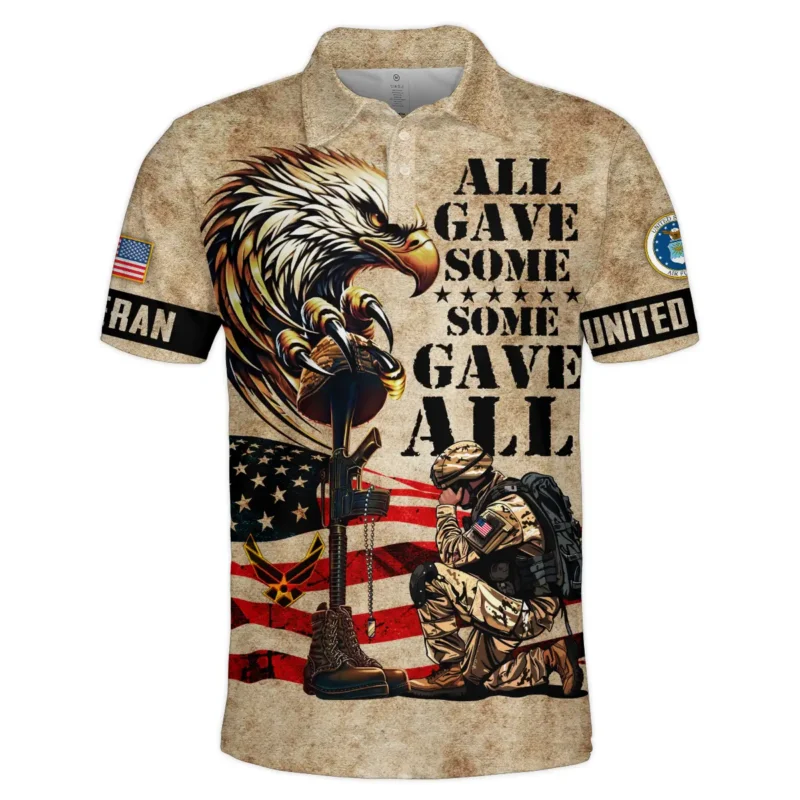 Honor The Fallen All Gave Some Some Gave All U.S. Air Force All Over Prints BLVTR19924A3AFPL - Polo Shirt