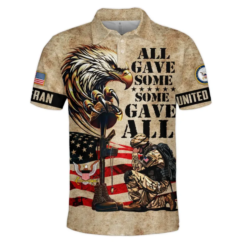 Honor The Fallen All Gave Some Some Gave All U.S. Navy All Over Prints BLVTR19924A3NVPL - Polo Shirt