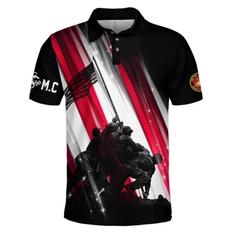 Raising the Flag U.S. Marine Corps All Over Prints BLVTR20924A2MCPL - Polo Shirt