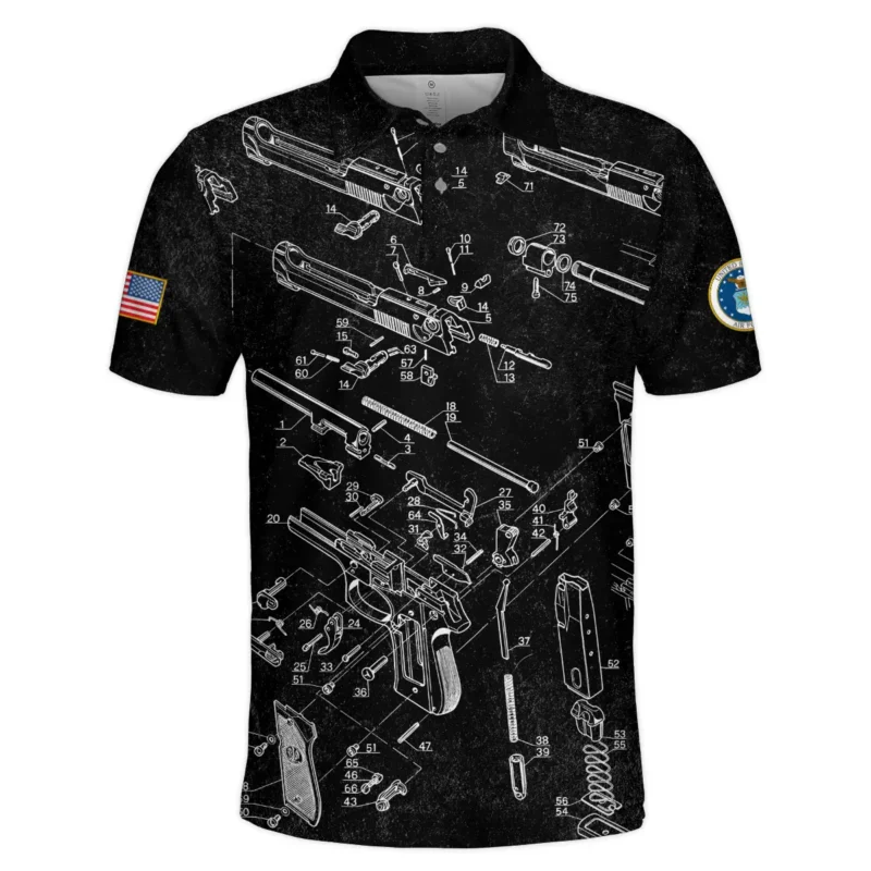 It's A Veteran Thing You Wouldn't Understand Bullet Dissection U.S. Air Force All Over Prints BLVTR21924A1AFPL - Polo Shirt