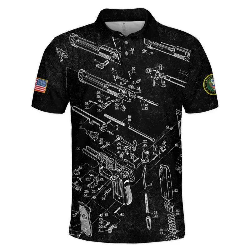 It's A Veteran Thing You Wouldn't Understand Bullet Dissection U.S. Army All Over Prints BLVTR21924A1AMPL - Polo Shirt