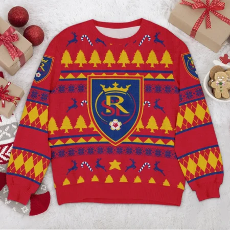 Special Release Real Salt Lake MLS Ugly Sweater All Over Prints Christmas Season HOMLS200924A3